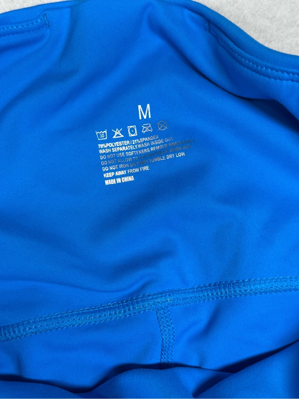 Blue High-Rise Leggings - Picture 7 of 9